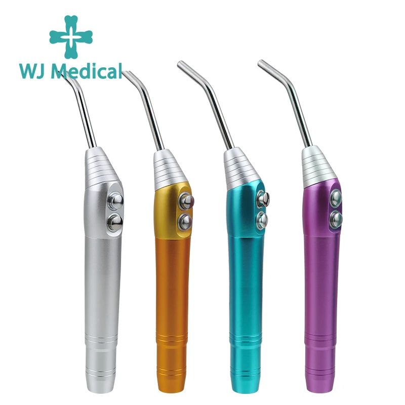 WJ Medical Dental 3 Way Syringe Dentist Care Equipment Air Water Spray Handpiece With 2 Nozzles Tips Set Multiple Color Options