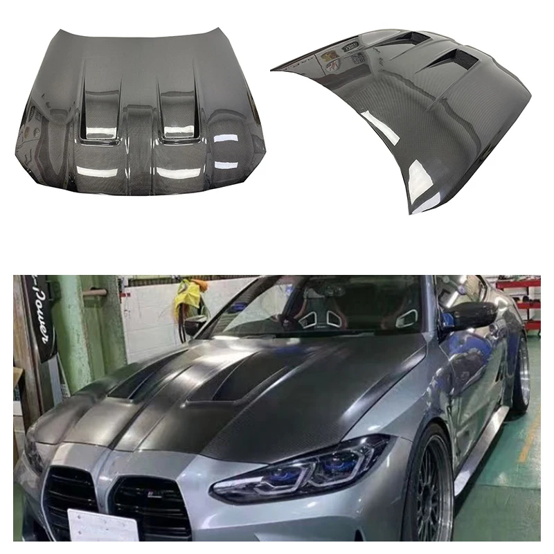 OEM Dry Carbon Fiber Car Body Kit Engine Hood Cover For  G80 M3 M4 G82 G83 CSL Style Bonnet