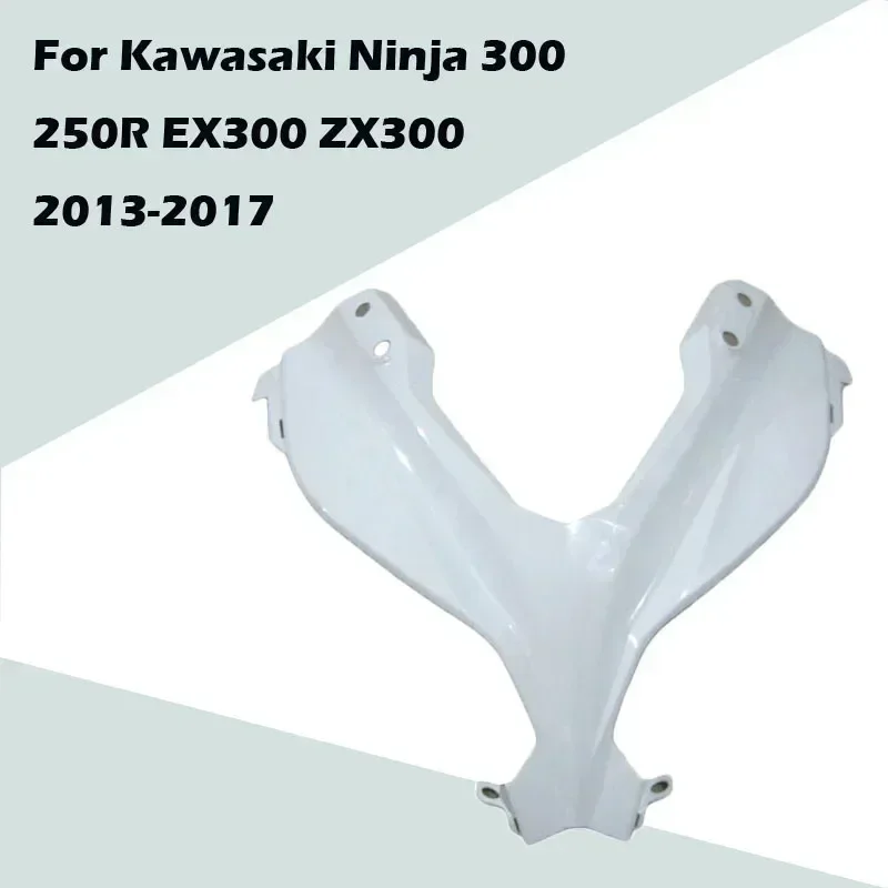 For Kawasaki Ninja 300 250R EX300 ZX300 2013-2017 Motorcycle Unpainted Head Fairing Nose Front Upper ABS Injection Fairing