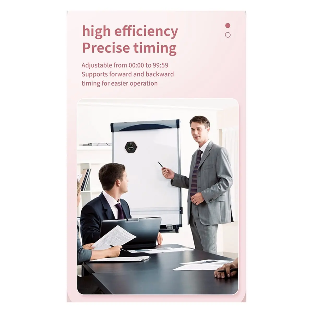 goodidea Portable Cube Timer with Gravitation Sensor, LED Display, Customizable Durations - Ideal Time Management