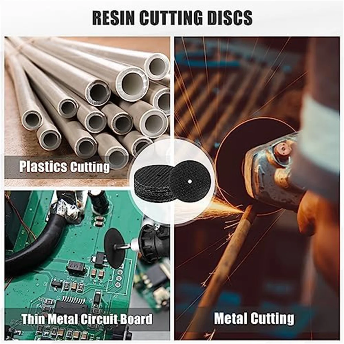 AD29-Diamond Cutting Wheel Set Resin Cutting Disc Set Rotary Tool Accessories with Screwdrivers and Mandrels for