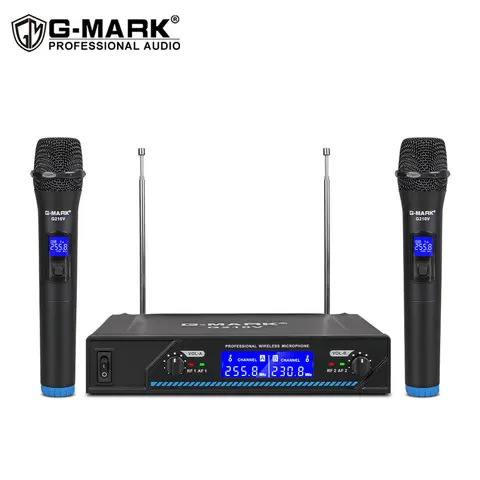 Беспроводной микрофон G-MARK G210V с двумя каналами — фото товара
