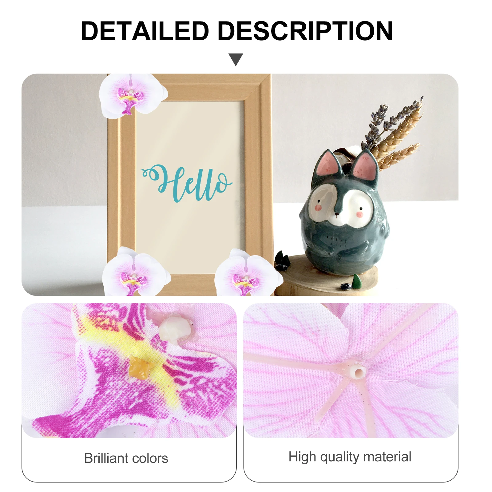 

20pcs Artificial PhalaenopsisCorsage Heads Bulk Wedding Decor Hats Crafts Bows Scrapbook Photo Albums Party Diy Eternal Orchid