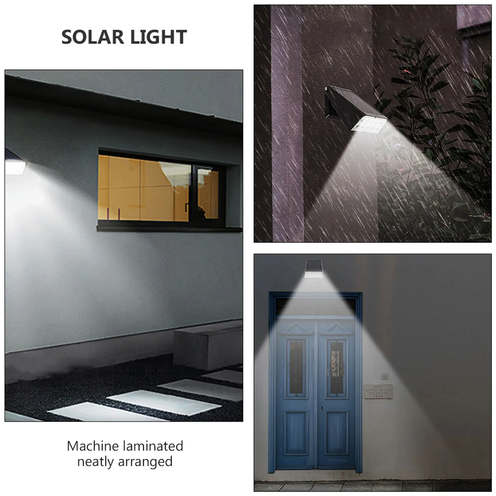 

Wall Light 10 LED Patches ABS PC Material Waterproof Dustproof Solar Charging Fast Outdoor Garden Yard Mounted Lights Night
