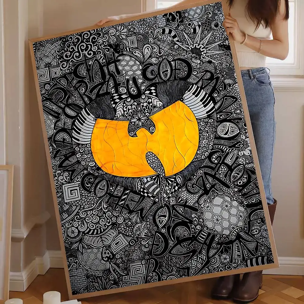 WU-T--TANGs CLANs band Whitepaper Poster HD Quality Poster Wall Art Painting Study Room Wall Decor