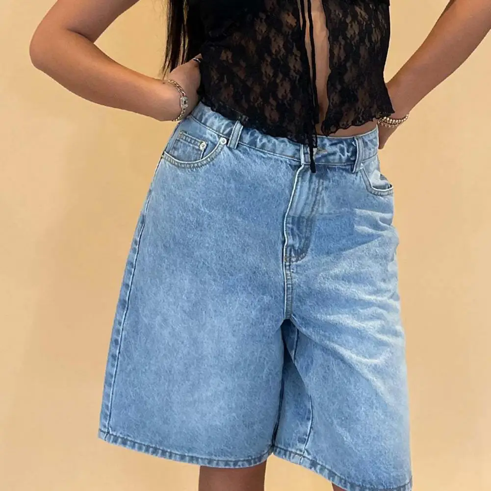 

Casual Washed Jeans For Women Spring And Summer New Fashion Straight Five Minutes Of Pants Women Leg Jeans Short Pants