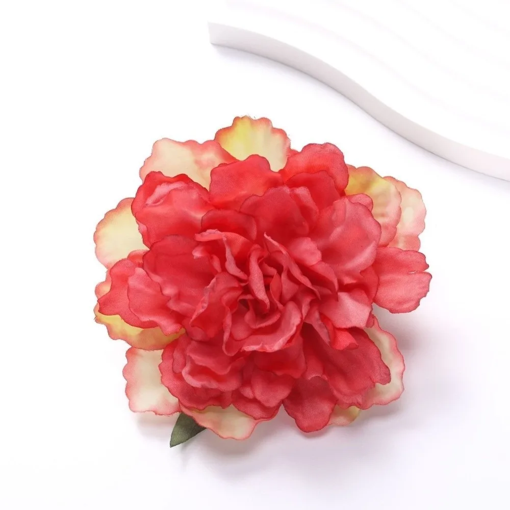 3D Design Artificial Flower Head Real Touch Anti-UV Simulation Peony Hand Moisturizing Artificial Fake Flowers for Home Decor