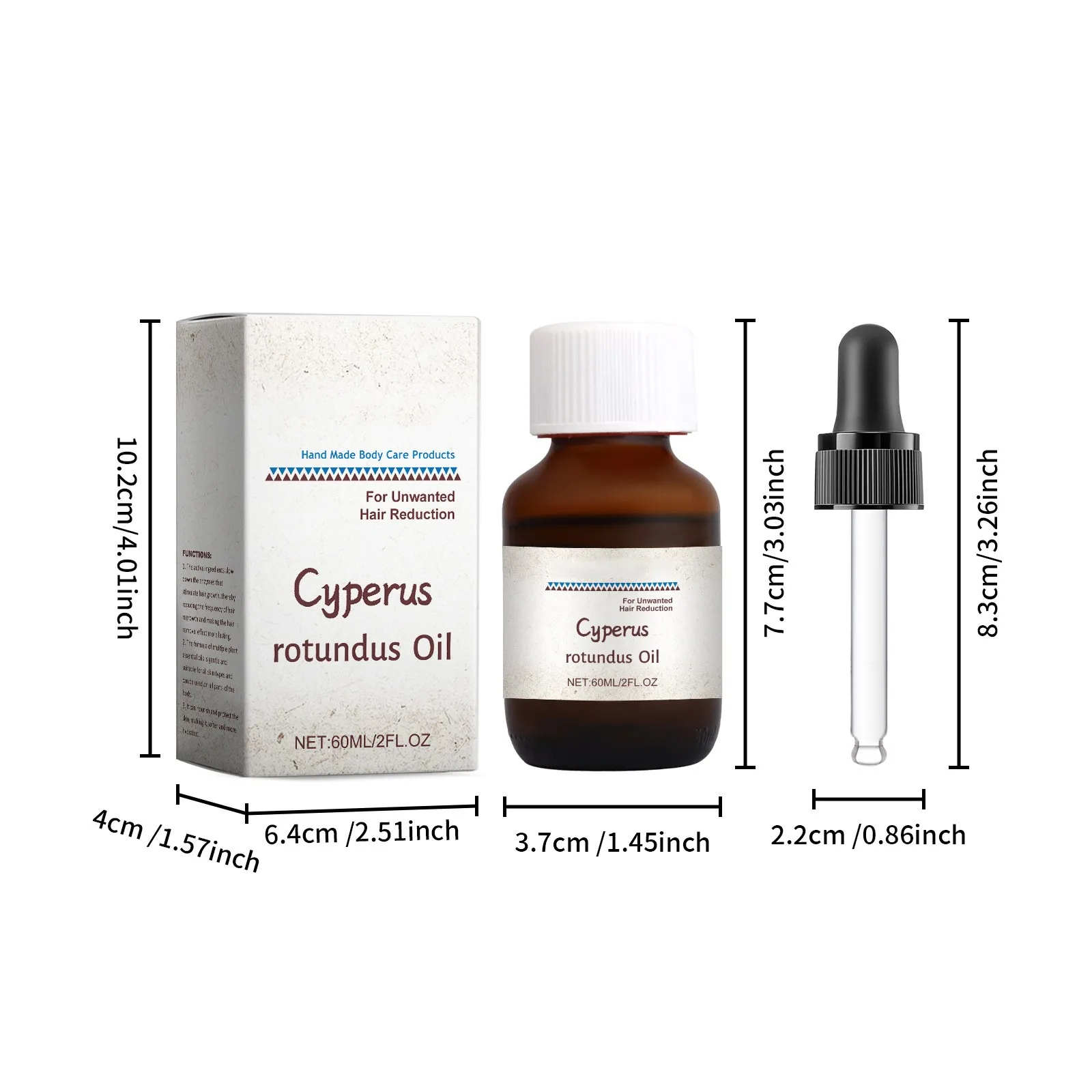 Cyperus Rotundus Epilasyon Bakım Yağı Cyperus Rotundus Bitki Yağı Vücut Nemlendirici Besleyici Epilasyon Bakım Yağı 60 ml