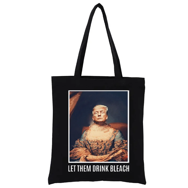 

Graphic Printed Tote Bag Donald Trump Women's Handbag Eco Bags Casual Totes Female Handbags Shopper Totebag Fashion Funny Canvas