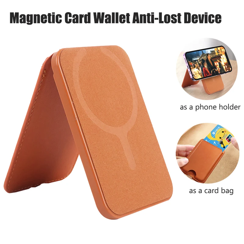 

Магнитный кошелек, держатель для карт, складной кронштейн для сумки для карт, устройство против потери, безопасность, защита от кражи для iPhone 16, 15, 14, 13, 12, Pro Max