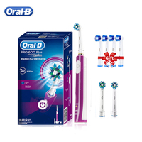 Genuine Oral-B 3D Sonic Electirc Toothbrush CrossAction Clean Smart Electronic Power Rechargeable IPX7 Waterproof Tooth Brush