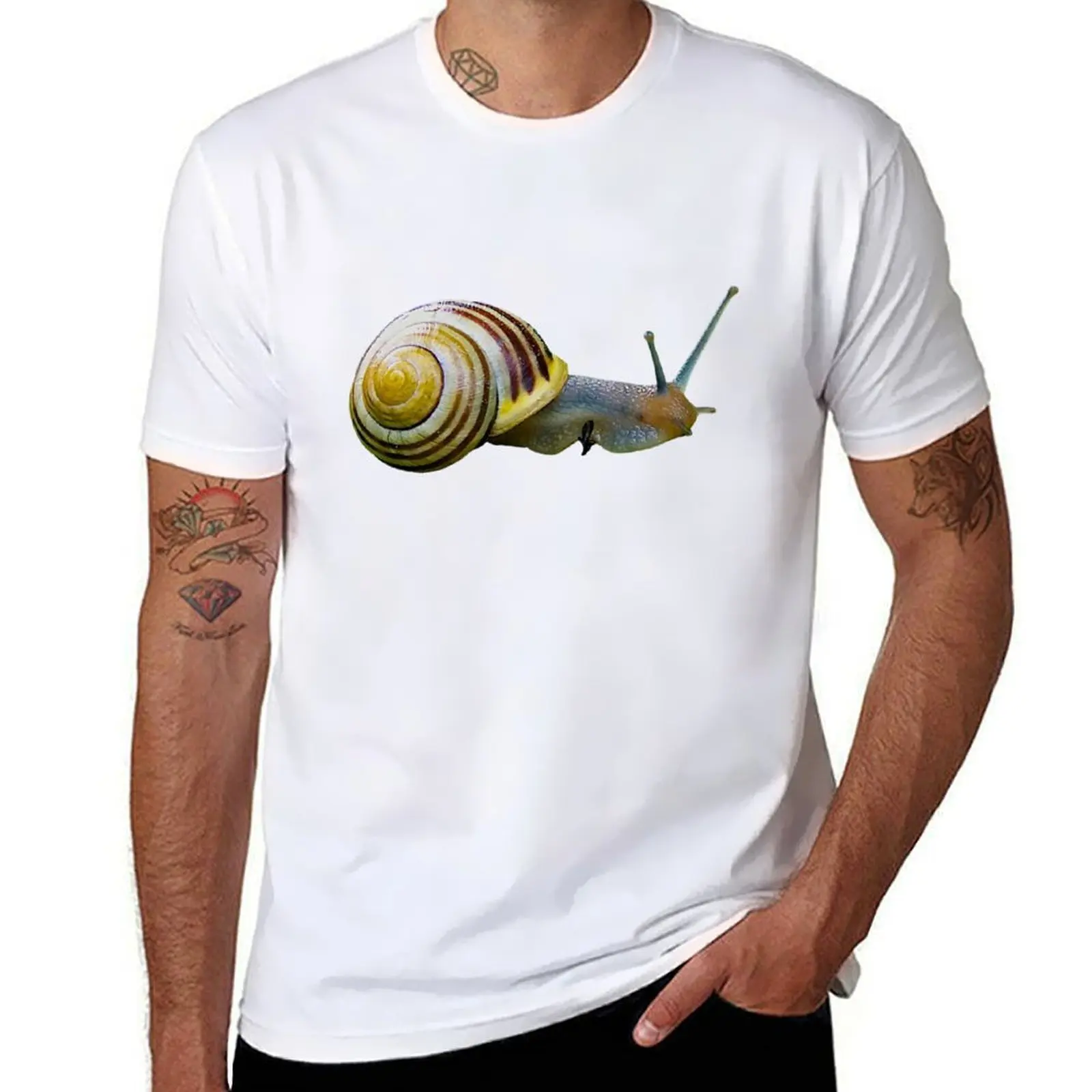 

Garden Cone Snail T-Shirt t shirts for man cotton t shirts with prints T-Shirt