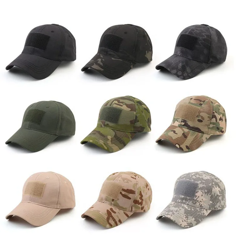 Mens Military Combat Caps Sun Visor Baseball Tactical Multicam Adjustable Hat Army Camo Hunting Airsoft Camo Baseball Cap