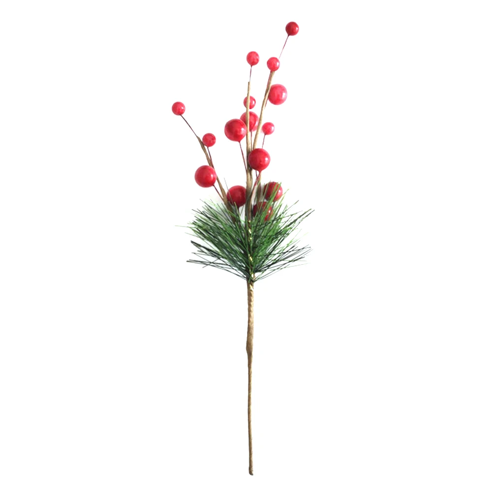 

Christmas Decorations Fake Berries Artificial Pine Needle Tree Ornaments Centerpieces
