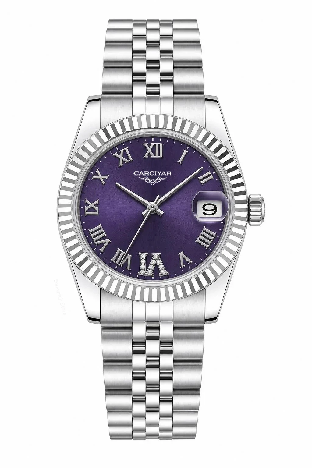 A188 Store 31 mm 904L Stainless Steel Sports Diamond Automatic Mechanical Women's Watch with Full Functions and World Time