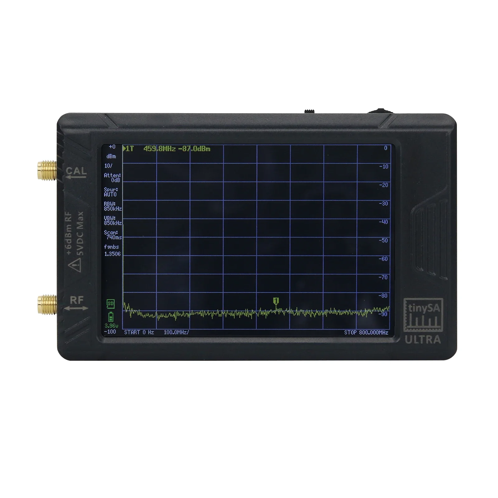 ULTRA 100k-5.3GHz RF- Signal Generator Handheld Tiny Spectrum Analyzer with 4inch Display for tinySA