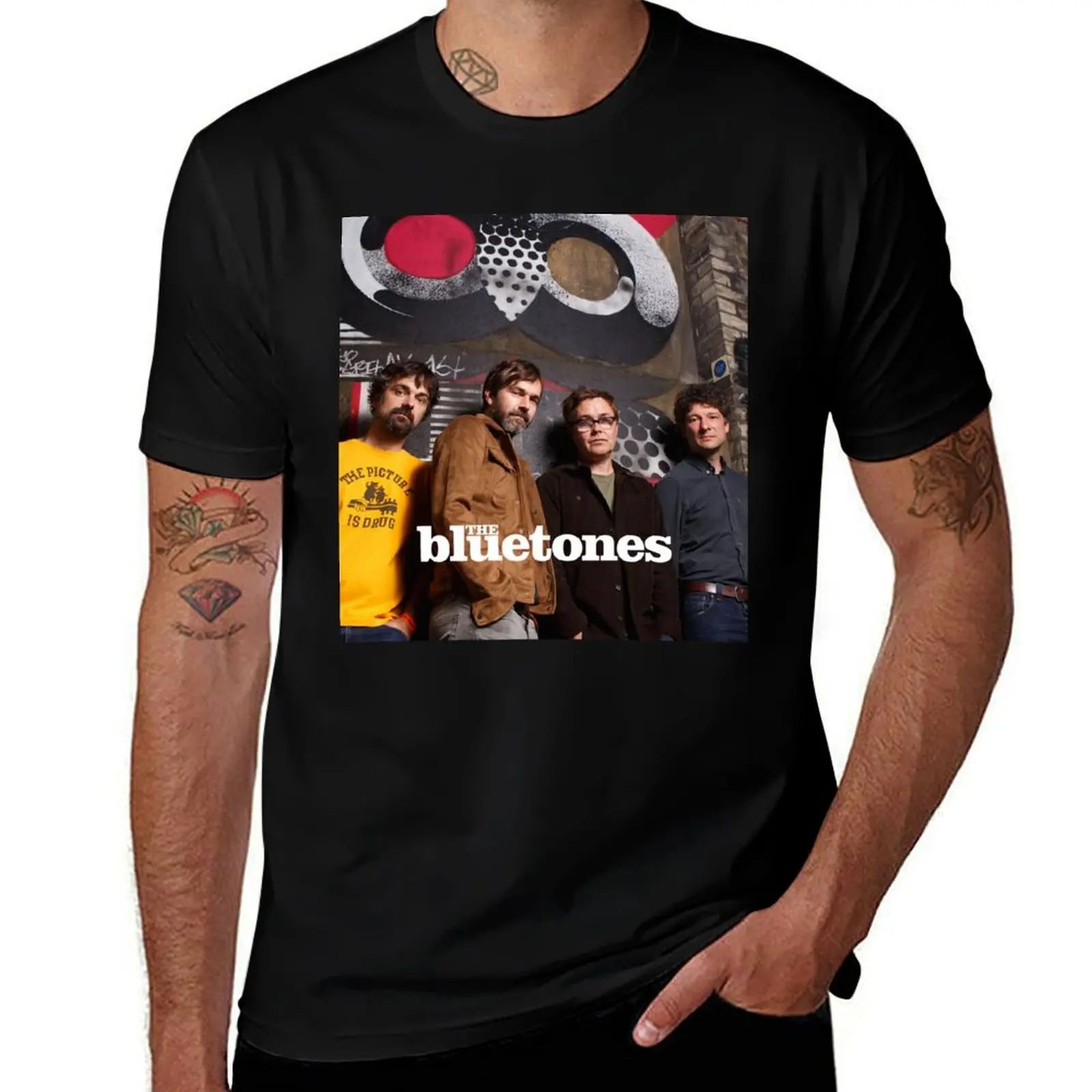 

oneblue Show The Bluetones to Fly World Tour 2021 T-Shirt man t shirt heavyweights mens shirts graphic tee