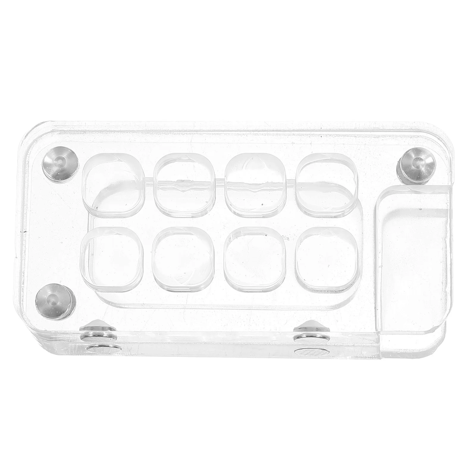 

8 Slot Mini Transparent Portable Watercolor Palette Acrylic Paint Box Travel Palette Mixing Tray Painting Box Paint