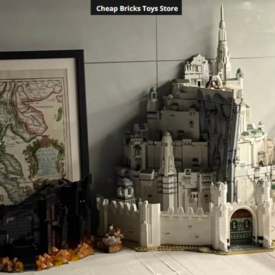 Display-Modell Die Hauptstadt Minas Tirith Heimdekoration Geschenke für Erwachsene DIY Bausteine Günstigste 2026 Geeignet für 8278 Teile