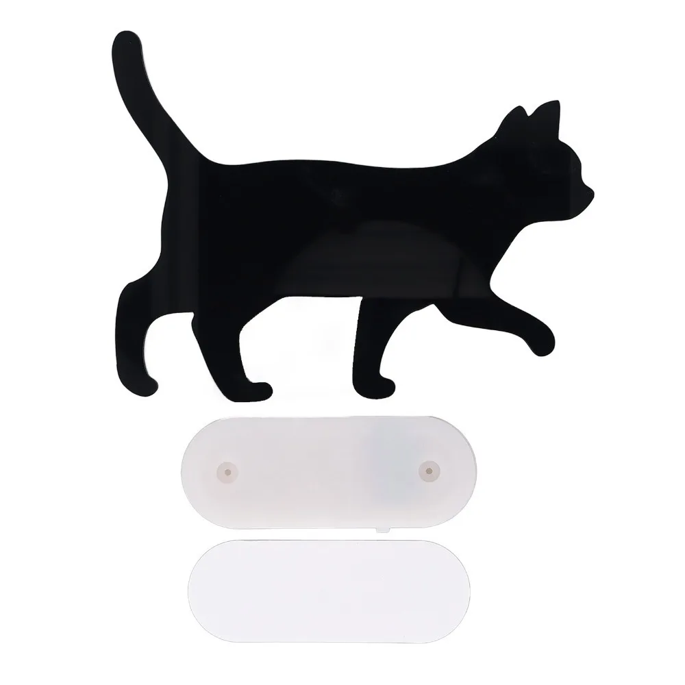 Cute Cat Night Light Cat Silhouette Cat Shadow Wall Decor Lamp Sound Sensor Voice Activated Nightlight Lamp Bedroom