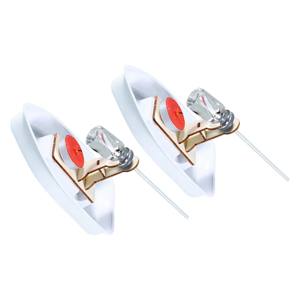 

2Sets Realistic Sailboat DIY Assembly Kit Crafted from Wood Glass Plastic Wax Smooth Finish Hands on Activity Creative Home