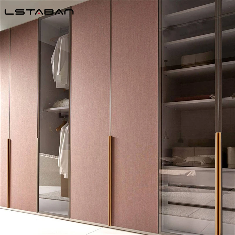 Gold Black Hidden Handles Long Kitchen Cabinet Pulls Drawer Pulls Aluminum Alloy Furniture Handles Cupboard Pulls Wardrobe Pulls