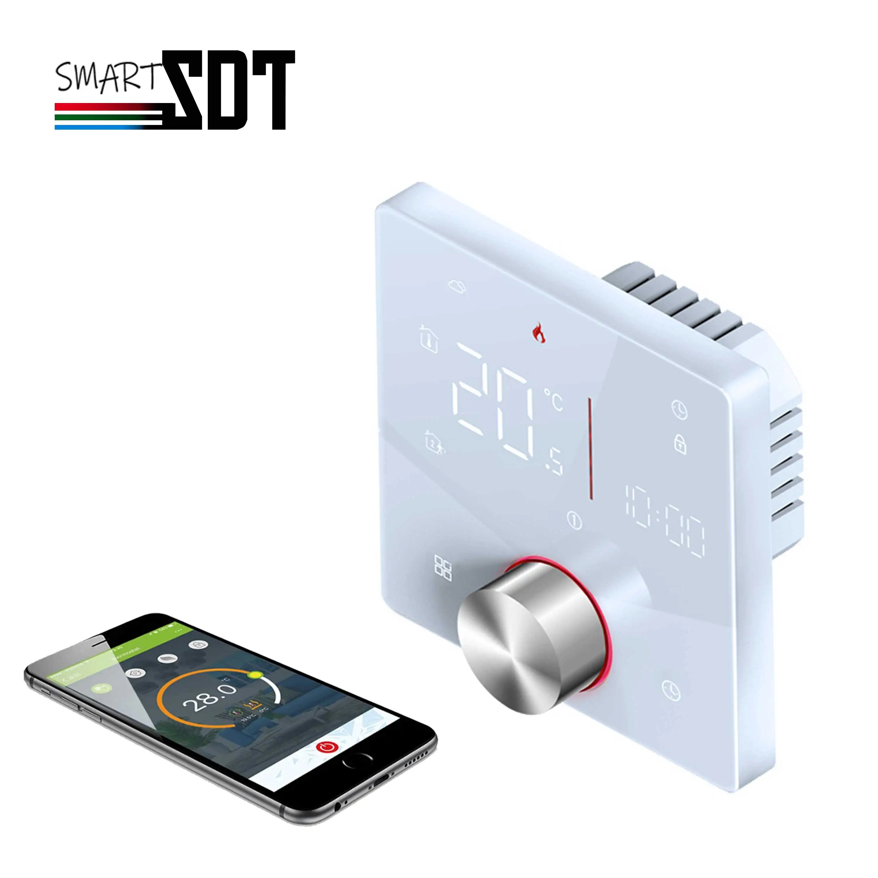 Imagem -03 - Sditersmt-termostato Quarto Gerenciamento de Aquecimento para Tuya Controle Remoto Wifi e Monitor Modelo de Temperatura ga gb gc 24v 220v