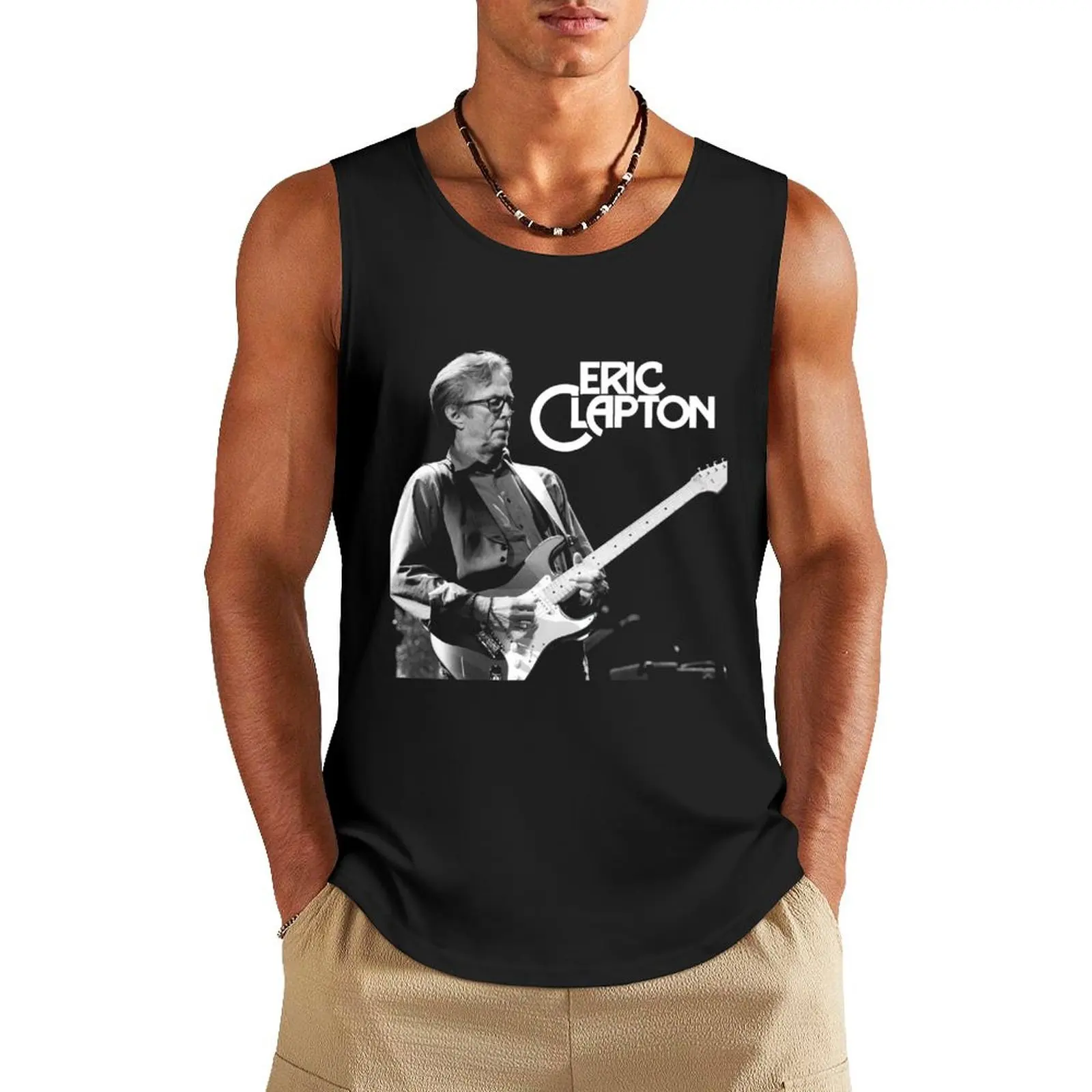 eric clapton the blues man Tank Top anime clothes gym men sleeveless t-shirts for men Men's gym articles