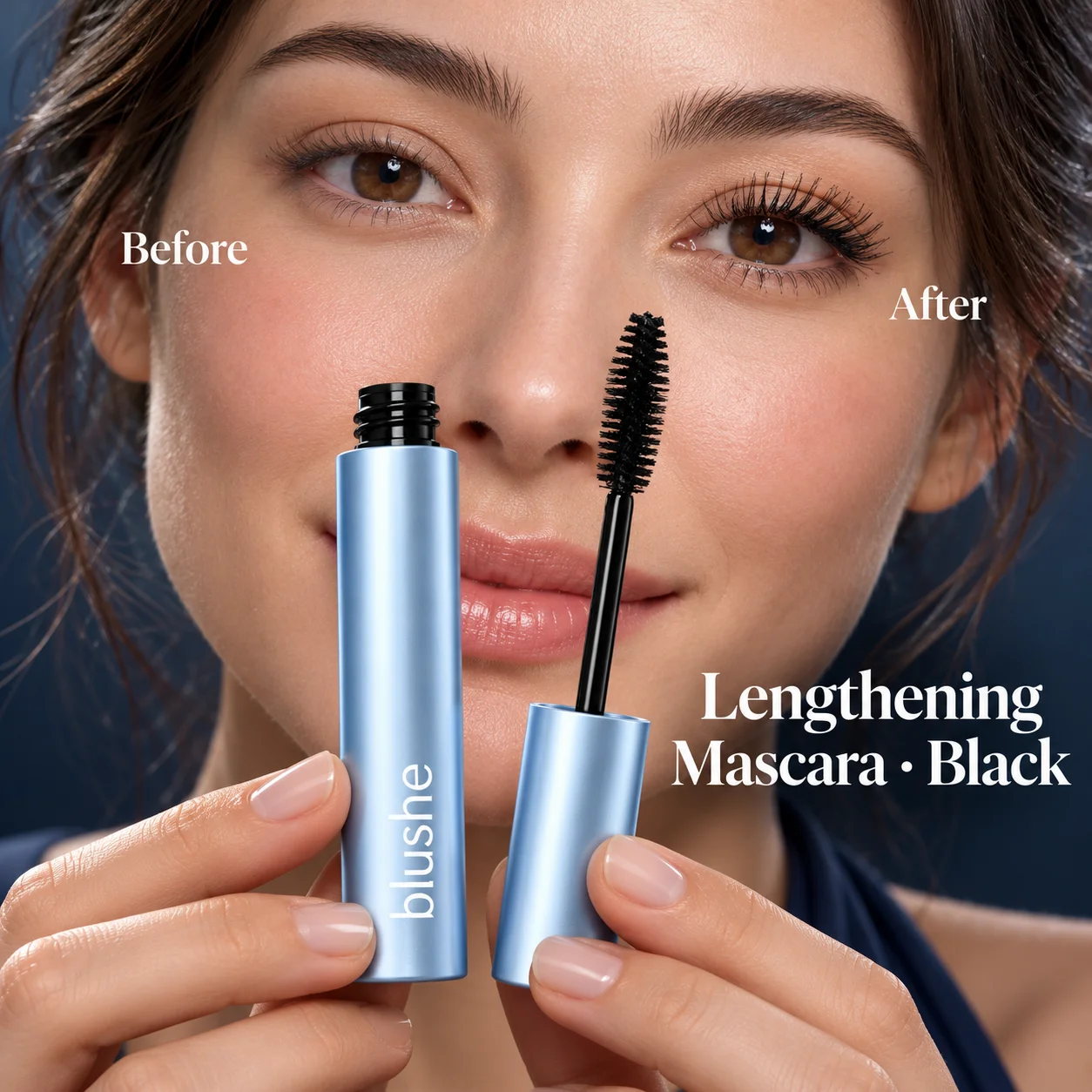 Black Lash Lengthening Mascara For A More Defined Eye Look With Lasting Hold And A Brush Applicator For The Daily Makeup Routine