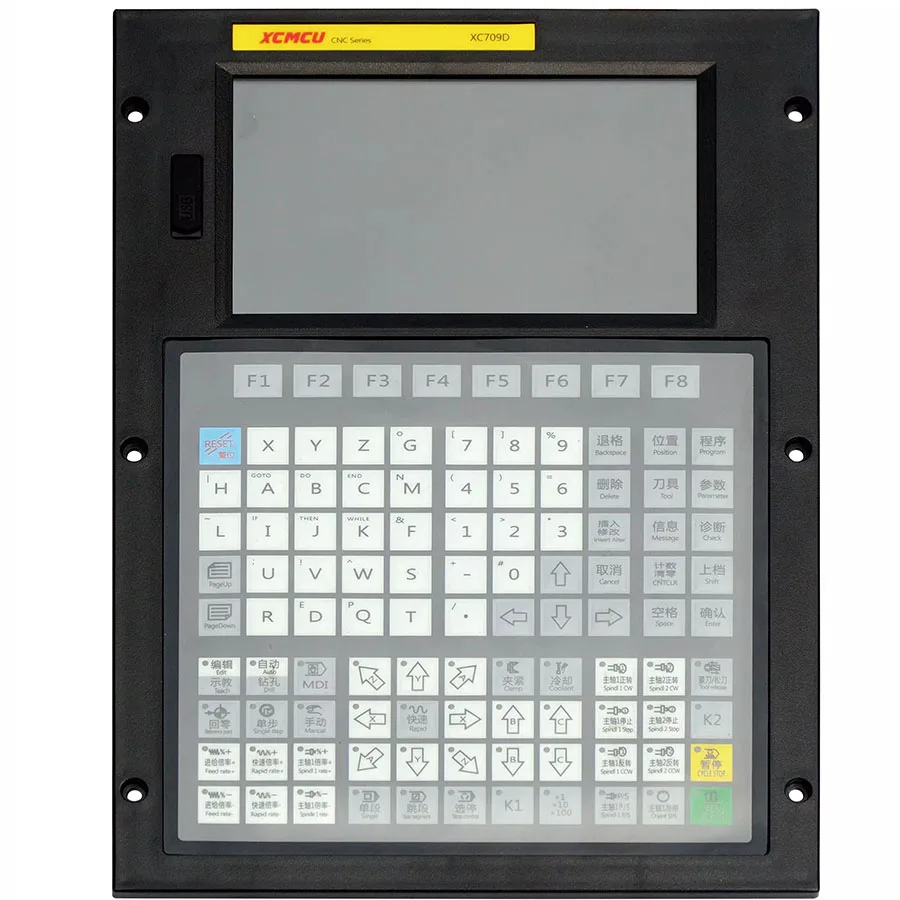 XC709D 3/4/5/6 Axis USB CNC System Controller FANUC G Code Supports Offline Milling, Boring, Tapping, and Drilling Feed