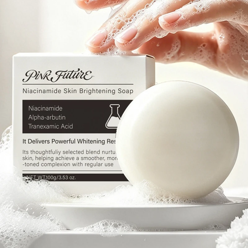 Pink Pink Future Niacinamide Cleansing Soap Glutathione Tranexamic Acid Skincare Soap Whole Body Cleansing Oil Control Shampoo Soap - Aliexpress Deal