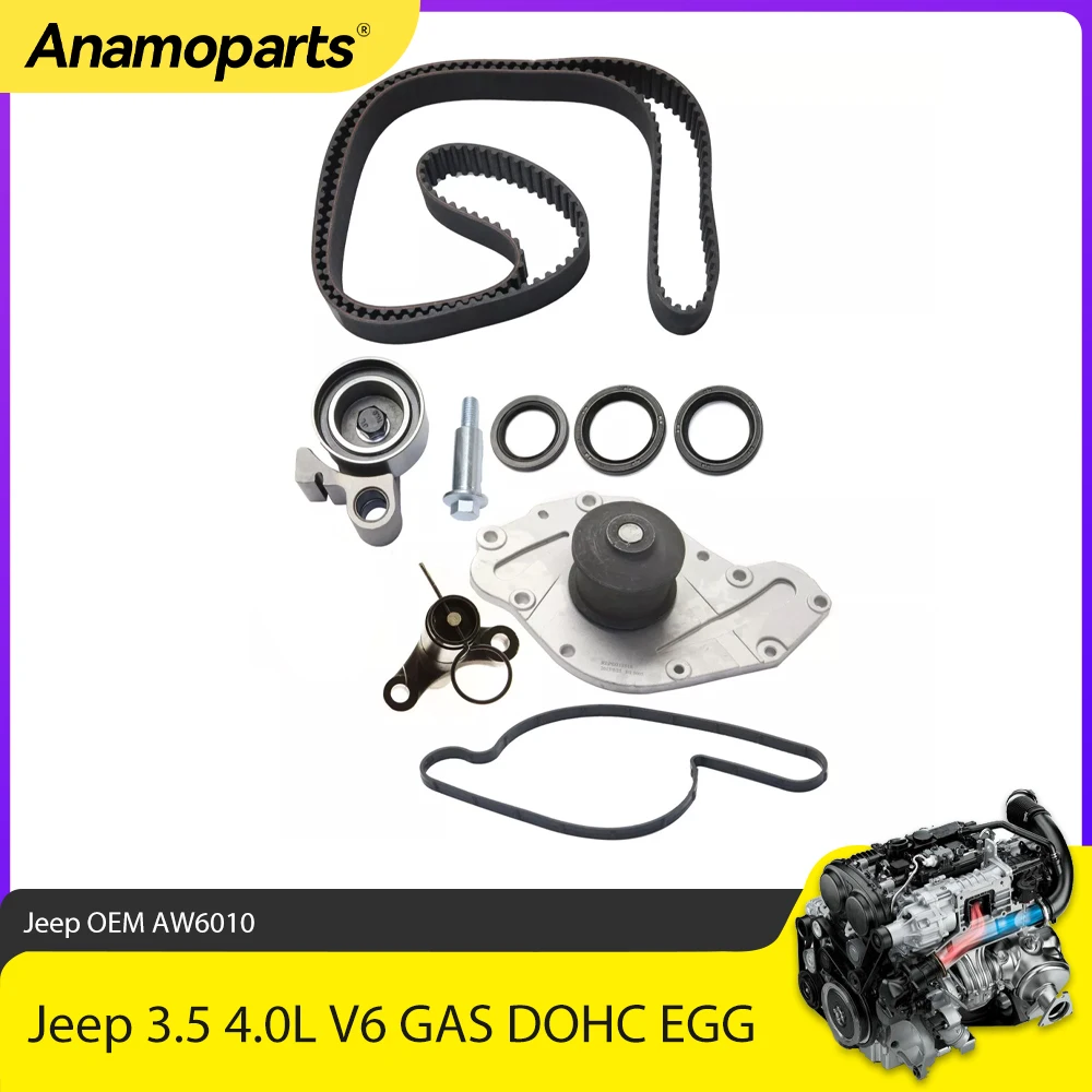 Engine Parts Timing Belt & Water Pump Kit Fit 3.5 4.0 L For Dodge Magnum Charger Chrysler Sebring 3.5L 4.0L V6 GAS DOHC EGG EMM