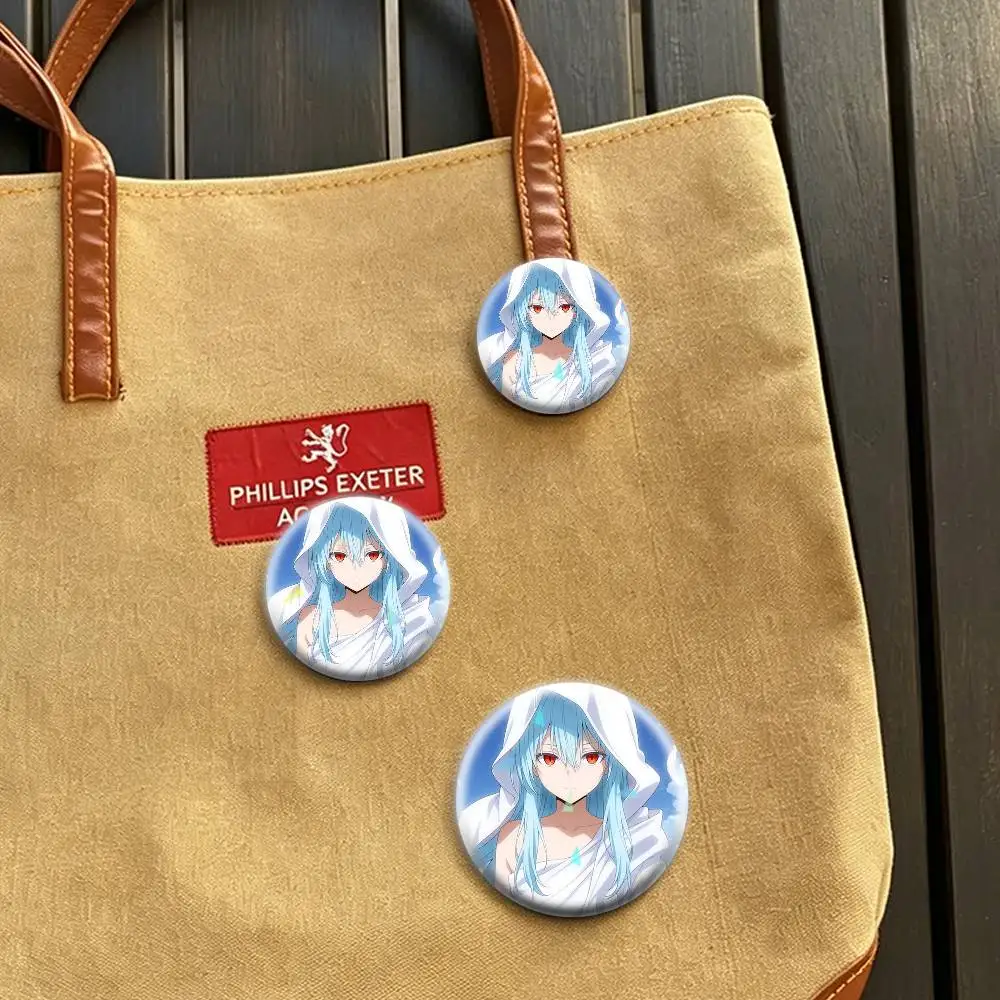 T-That Time I Got Reincarnated as a Slime 32/44/58mm Handmade Pins Round Brooch Badge Backpacks Clothes Jewelry Gifts
