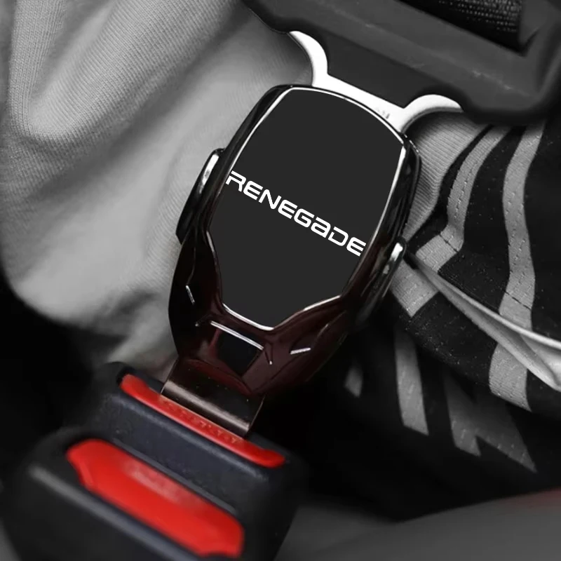 

Extensor de Clip para cinturón de seguridad de coche, accesorios de emblema personalizados para Jeep Renegade