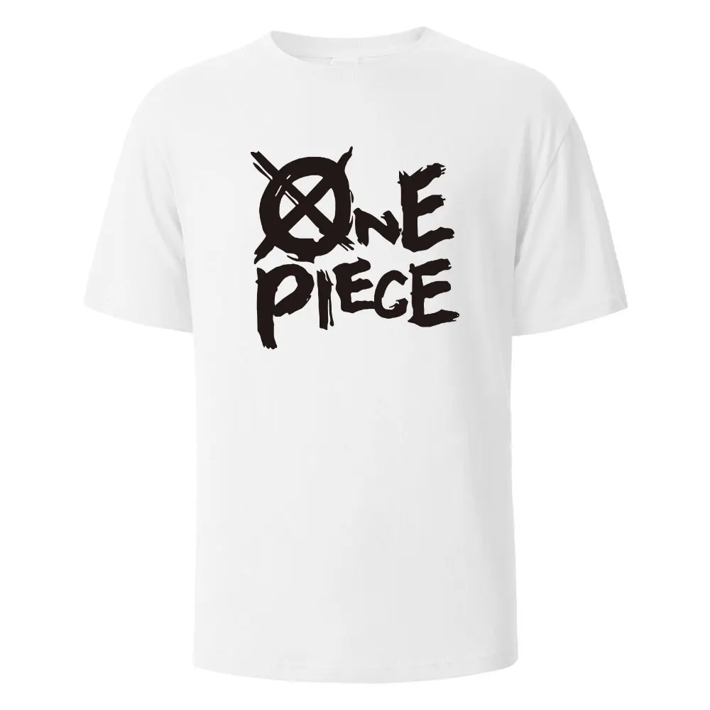 One Piece Print T-Shirt 100% Cotton Summer Tees For Men Women Oversize Casual Tops