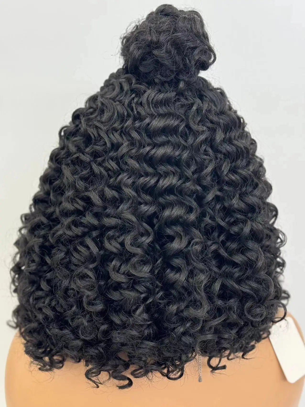 HZ Frontal Cornrow trenzado 16 pulgadas rizado Bob 13*4 peluca con malla Frontal sintética nudo superior cinta trenzada moño pelucas trenzadas