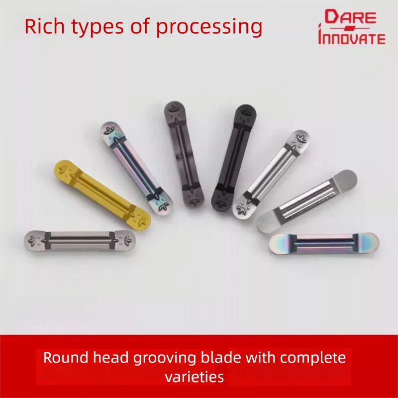 

10PCS Grooving Insert MRMN MRMN200 MRMN300 MRMN400 R1 R1.5 R2 groove tool carbide blade CNC turning tool grooving turning tool