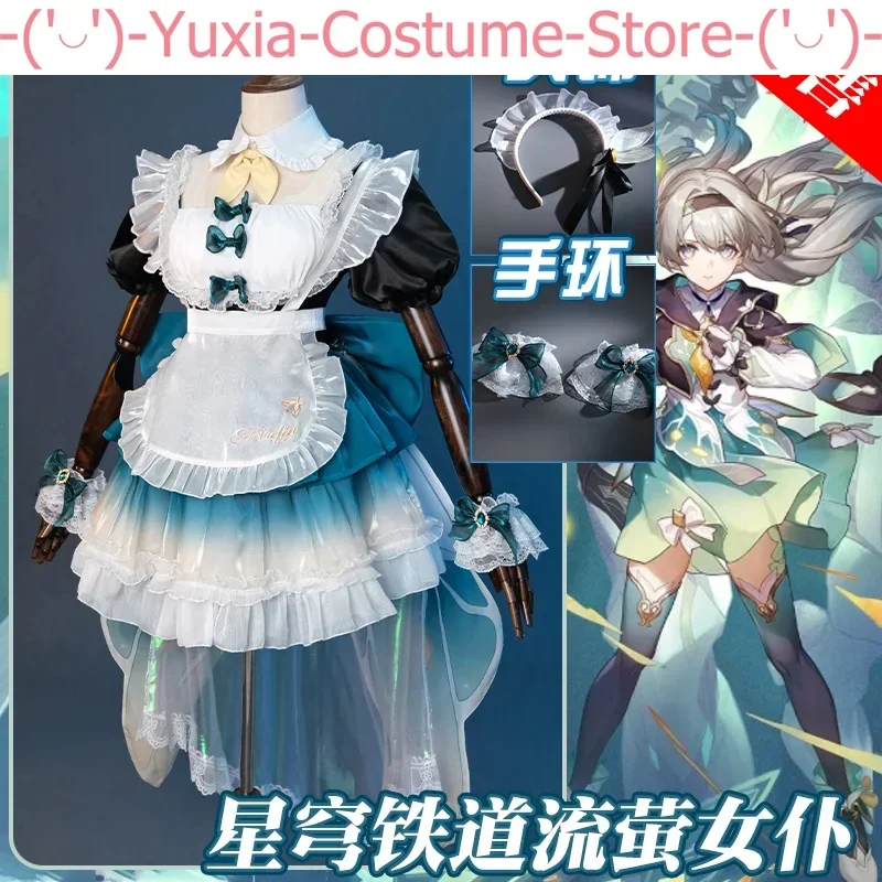 Honkai: Star Rail Firefly Maid Outfit Cosplay Costume Cos Game Anime Party Uniform Hallowen Play Role Clothes Clothing