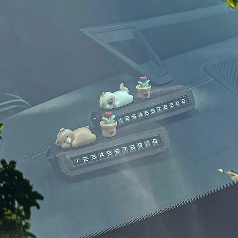 سيارة مواقف السيارات المؤقتة تصريح رقم الهاتف لوحة سيارة الديكور سيدة نمط قطع غيار السيارات والاكسسوارات هدية #6