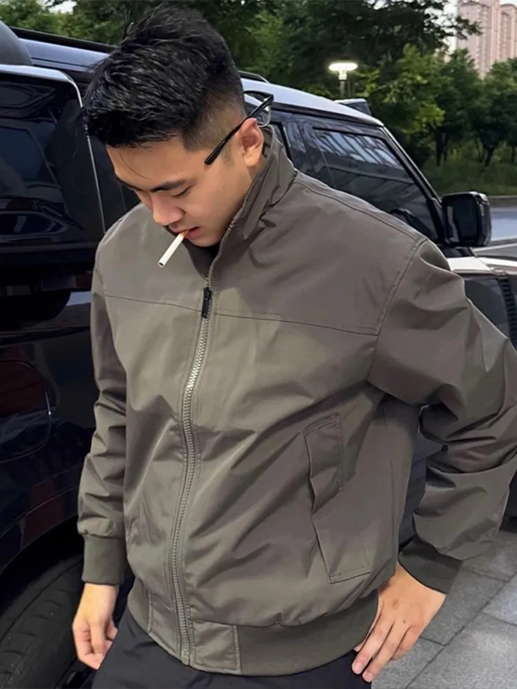 

American Sle Bomber Jaet Men's Autumn High Sensation Haome Rigorous Flight Coat ort Tee-proof Downproof Fabric Str...