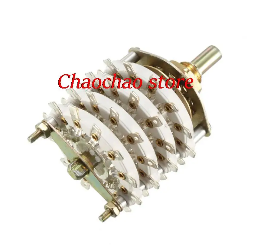 1PC /2PCS KCZ KCT  4 Deck Band Channel Rotary Switch Selector 4P6T 4P7T 4P8T 4P10T 4P11T 8P5T 6mm Shaft 48pins