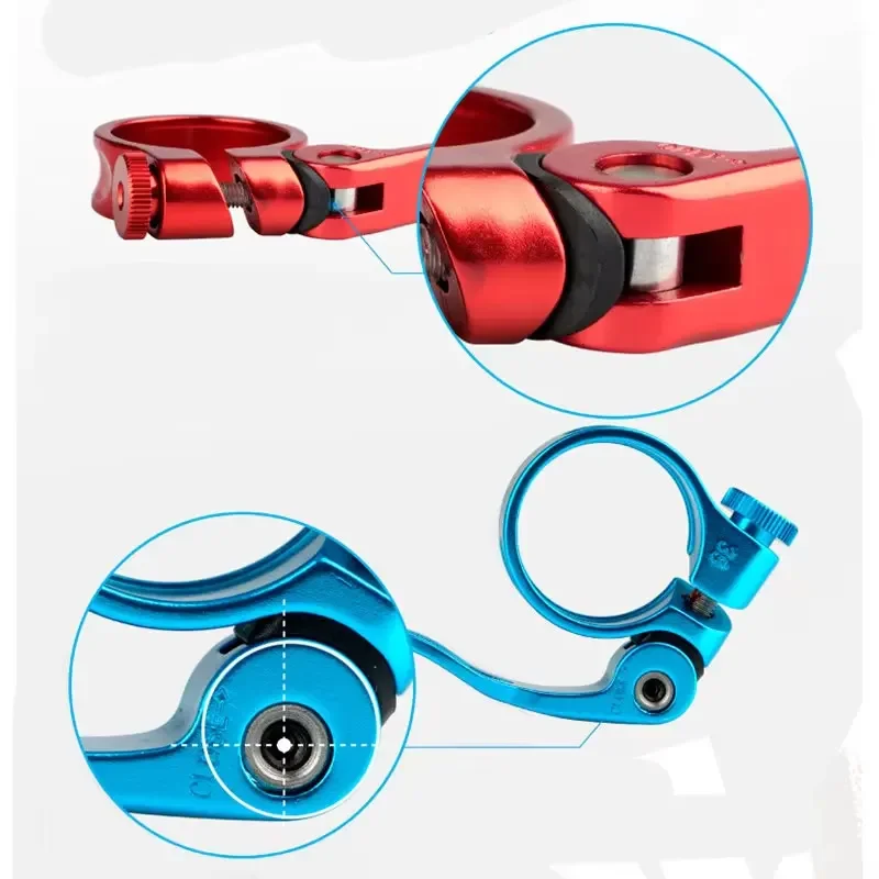 دراجة Seatpost المشابك الإفراج السريع 28.6 مللي متر 31.8 مللي متر 34.9 مللي متر سبائك الألومنيوم الطريق الجبلية دراجة الدراجات اكسسوارات