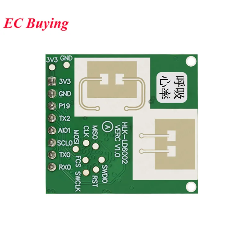 60 GHz HLK-LD6002 LD6002B LD6002C 60G FMCW Radarsensormodul Menschlicher Atemalarm Herzfrequenzerkennung Absturzaterkennung – Detail 7