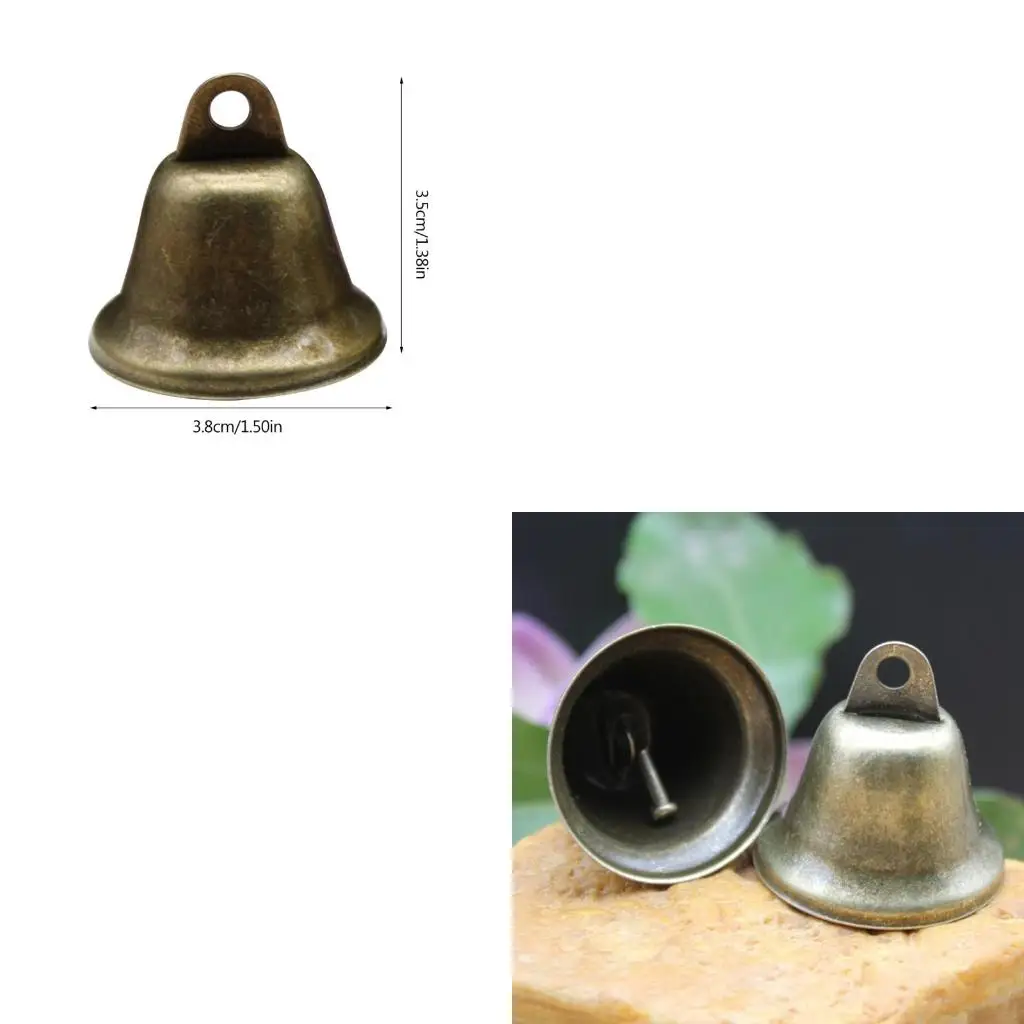 Q39E 10 Pieces Jingle-Bells Christmas Bells Hanging Bells for DIY Elephant Camel-Bell