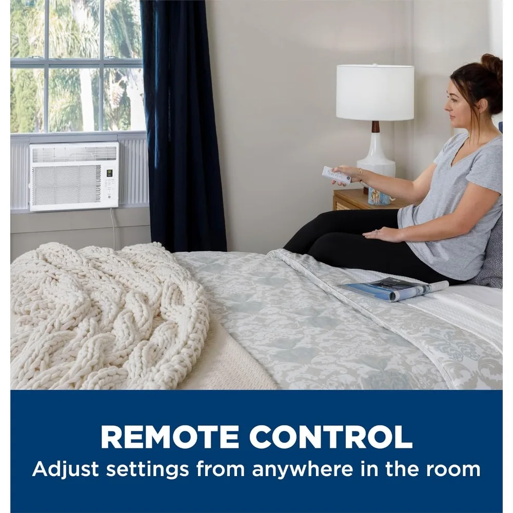 Window type air conditioning unit, 6000BTU,suitable for 250 square foot rooms,equipped with adjustable fans and cooling settings