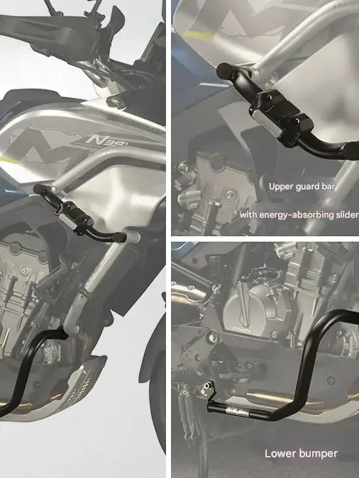 

Upper & Lower Crash Bars Bumper Anti-Fall Guard Protector for CFMOTO 800MT Motorcycle Body Modification Accessories