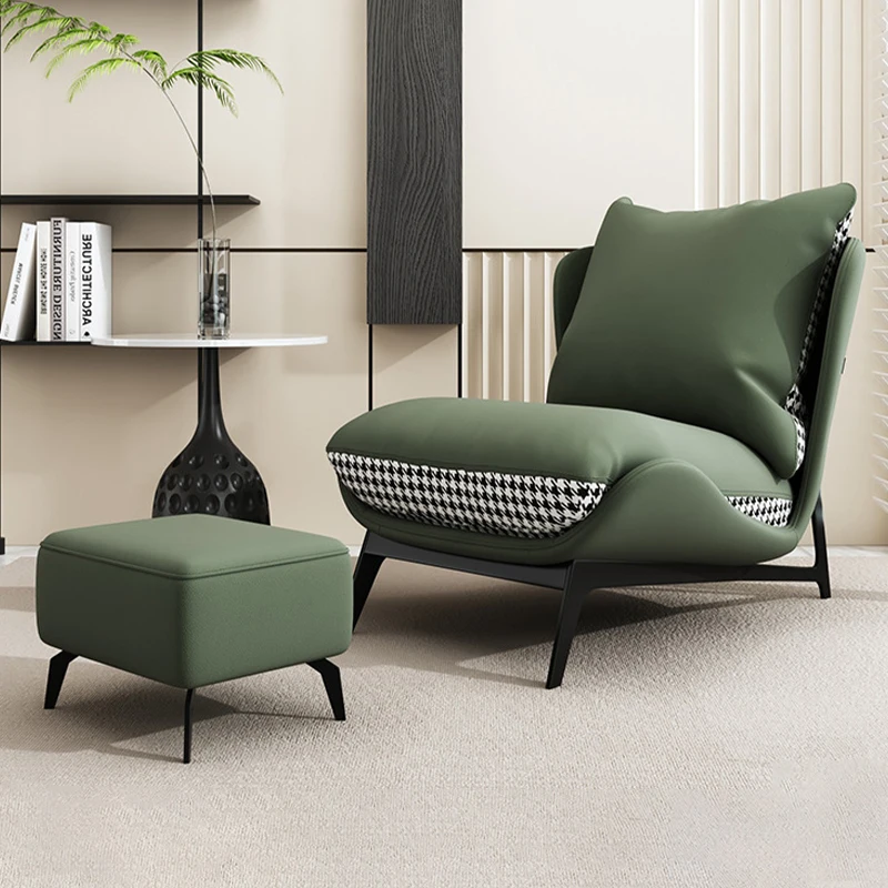 

Nordic Minimalist Lounge Chair Modern Luxury Recliner Single Sofa Chair for Living Room Balcony