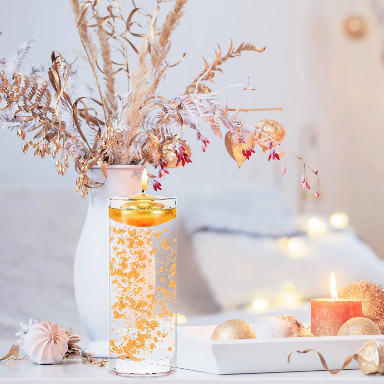 

30Pcs Artificial Pearl Beads String Wedding Party Favors Faux Pearl Chain String DIY Bouquet Decorative Garland