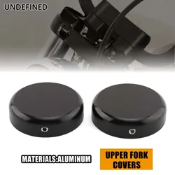 Motorcycle Upper Fork Cover Cap For Harley 2006-2017 Dyna 1988-2013 Sportster XL 1995-2005 FXD 1993-2005 FXDL 2016-later FXDLS