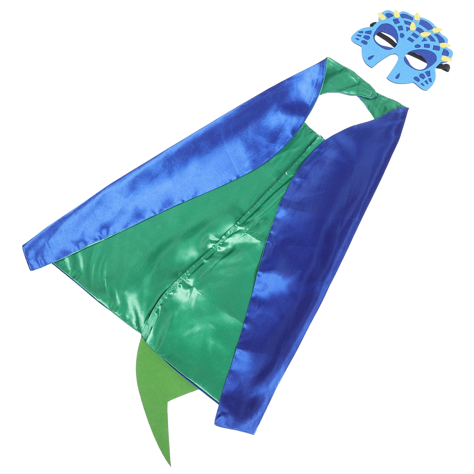 

Dinosaur Cape Mask Party Costume Soft Comfortable Fabric Cosplay Unique Gift SurPRISE
